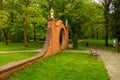 Moon gates in the manor park in the city of IÃâowa in Poland.